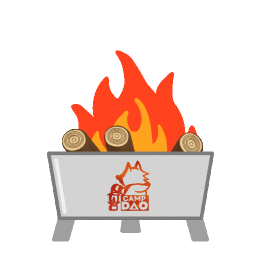 Camp キャンプ Sticker