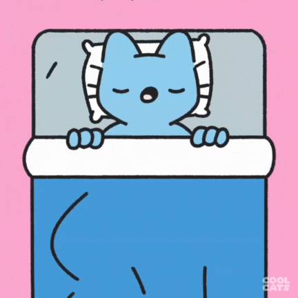 Tired Blue Cat GIF by Cool Cats