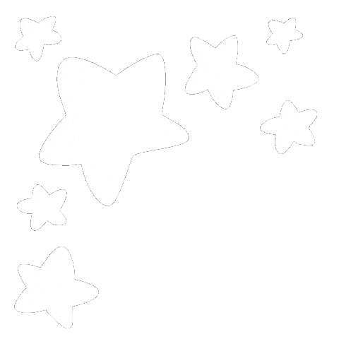 White Star Stars Sticker
