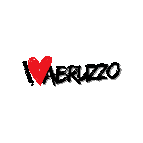 I Love Abruzzo Sticker by Abruzzo Official