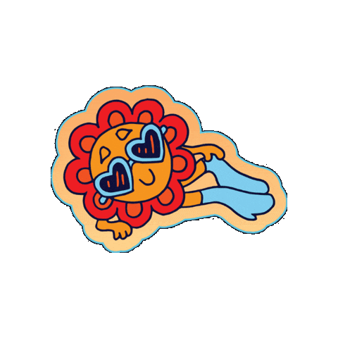 Endless Summer Heart Sticker by Punch Bowl Social