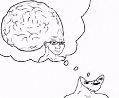 Wojak Brainlet GIF