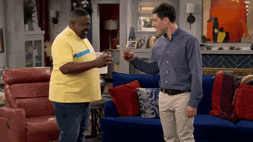 Max Greenfield Drinking GIF by CBS