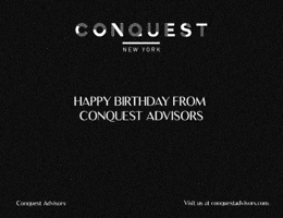 Birthday Realestate GIF by Conquest Advisors NYC