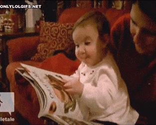 baby eating GIF