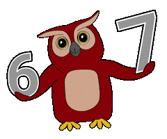 6 7 Owl Sticker by Provozně ekonomická fakulta ČZU