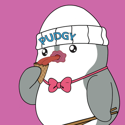 Ice Cream Eating GIF by Pudgy Penguins
