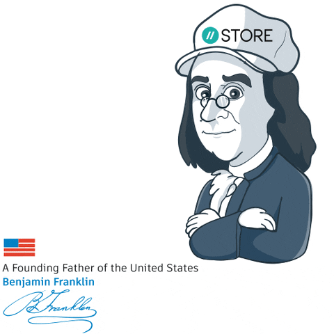 Benjamin Franklin Deep In Thought GIF by $STORE