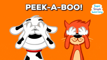 peek-a-boo animation GIF by Super Simple