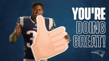 Good Vibes Thumbs Up GIF by New England Patriots