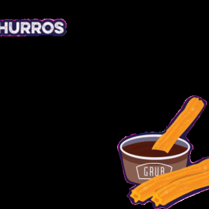 GrubSG churros nutella dip GIF