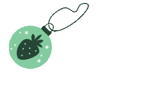 Christmas Ornament Sticker by The Strawberry Swing