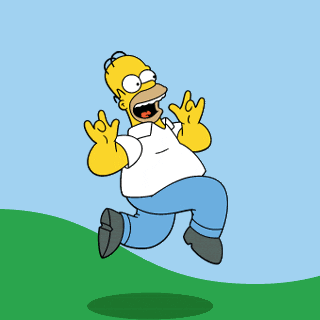Giphy - Happy Homer Simpson GIF