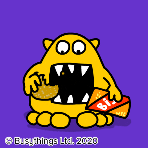 Hungry Nom Nom GIF by Busythings