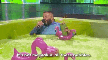 dj khaled it&#39;s not be making all these bubbles GIF by Kids' Choice Awards 2019