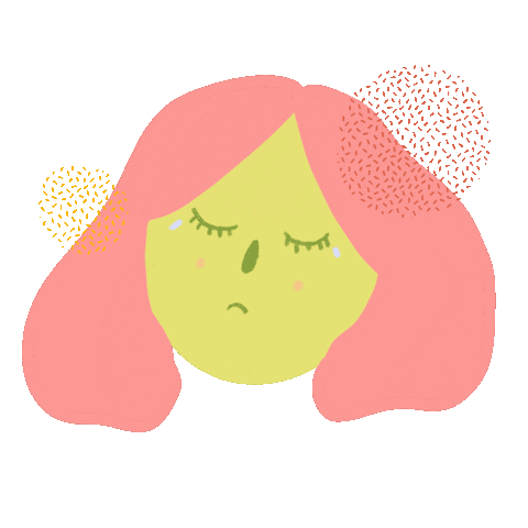 Sad Girl Sticker by Alex Smyth