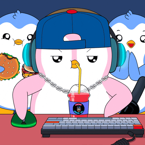 Game Time Penguin GIF by Pengu Juice Co.