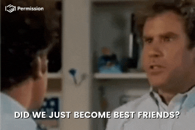 Best Friends Friend GIF by PermissionIO - Find & Share on GIPHY