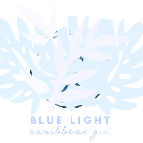 Blue Light Summer Sticker by Blue Light Caribbean Gin