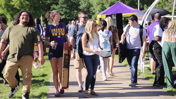 Friends College GIF by Western Illinois University