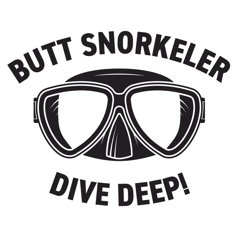 Butt Snorkeler Sticker