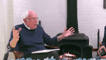 Bernie Sanders Fireside Chat GIF