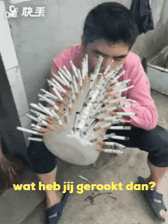 Roken GIF by Marieka Baars voor BHV