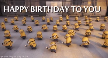 birthday happy birthday minions GIF