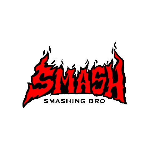 Fire Smash Sticker