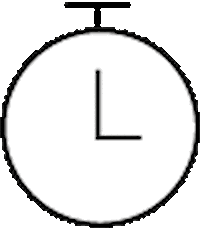 Time Clock Sticker by Jannette Kneisel