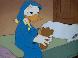 Tired Donald Duck GIF