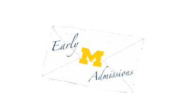 Welcome Home Envelope Sticker by University of Michigan