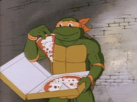 hungry pizza time GIF