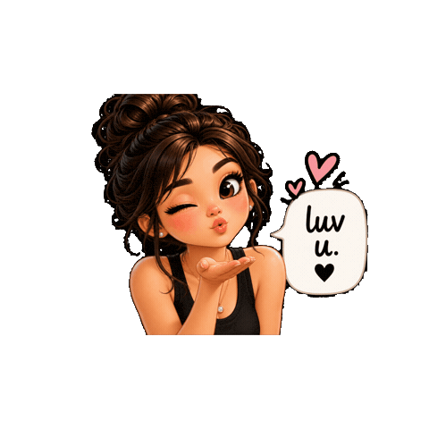 Love You Kiss Sticker