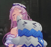 Pillow Biting GIF