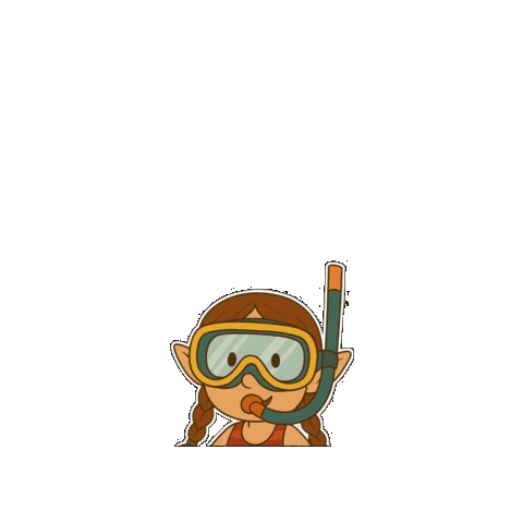 Wichtel Tauchen Sticker by Das Sinneskarussell - SinKa und ihre Freunde