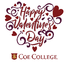 Valentines Day Love Sticker by Coe College