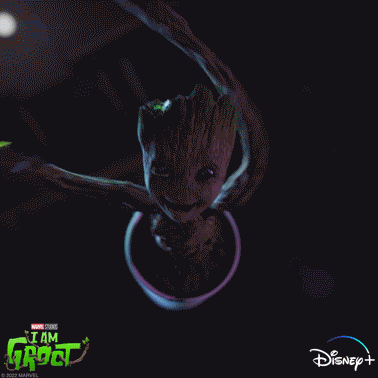 Flying I Am Groot GIF by Disney+
