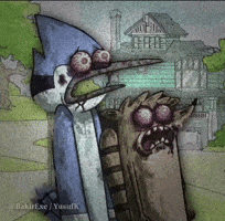Shocked Regular Show GIF
