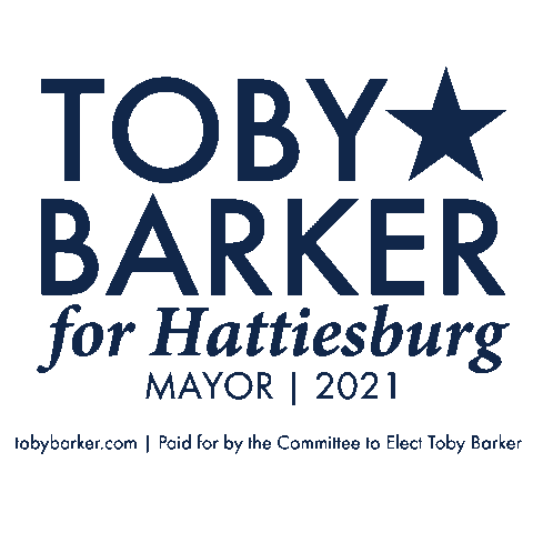 Hattiesburg Sticker by Toby Barker