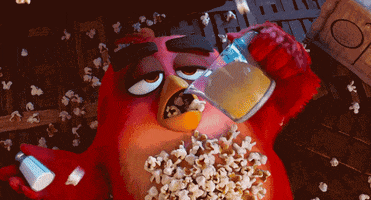 snack popcorn GIF by Angry Birds Movie