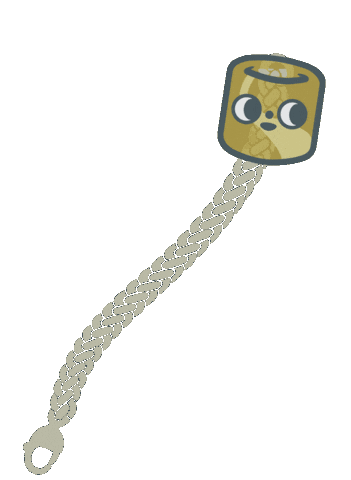 Gold Sliding Down Sticker by Es Super Fun