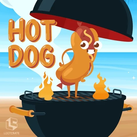 Grilling Hot Dog GIF by Loot Crate