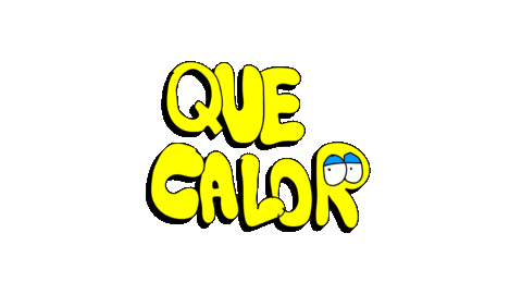 Que Calor Sticker by deladeso for iOS & Android | GIPHY
