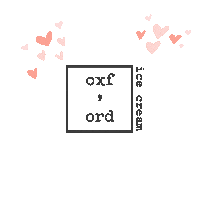 Dessert Love Sticker by OxfordIceCream