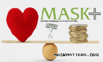 MASKmatters heart money donate fundraising GIF