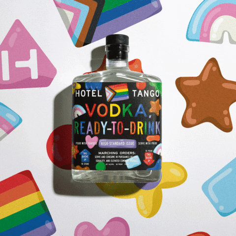 hoteltangodistillery rainbow pride lgbt vodka GIF