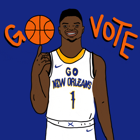 New Orleans Basketball GIF by #GoVote