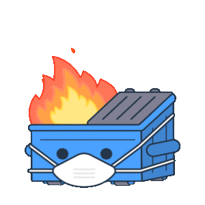 Mask This Is Fine Sticker by 100% Soft