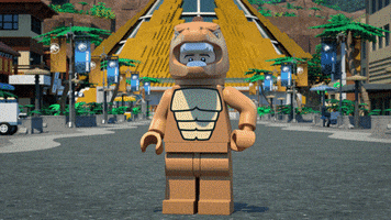 Lego Jurassic World Running GIF by Nickelodeon